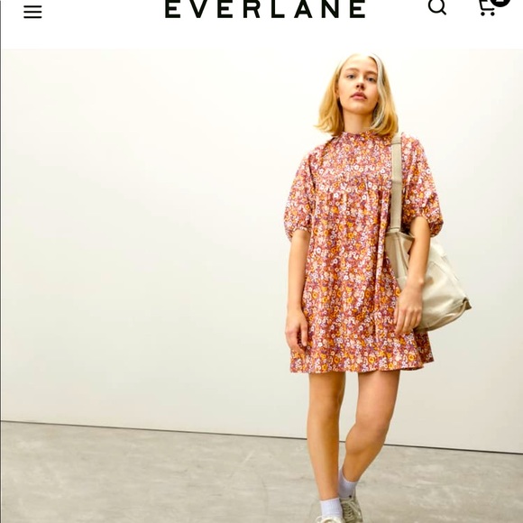 knee length dresses for ladies Everlane Gauze Mini Tiered Dress in Black, Size Small, Cotton